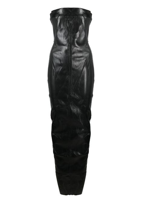 Black Bustier strapless gown - women - RICK OWENS - divincenzoboutique.com